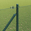 vidaXL Fence Post Green 100 x 1 m (16 x 16 mm mesh) Steel and PVC