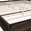 vidaXL Bed Frame without Mattress Brown Oak 200x200 cm