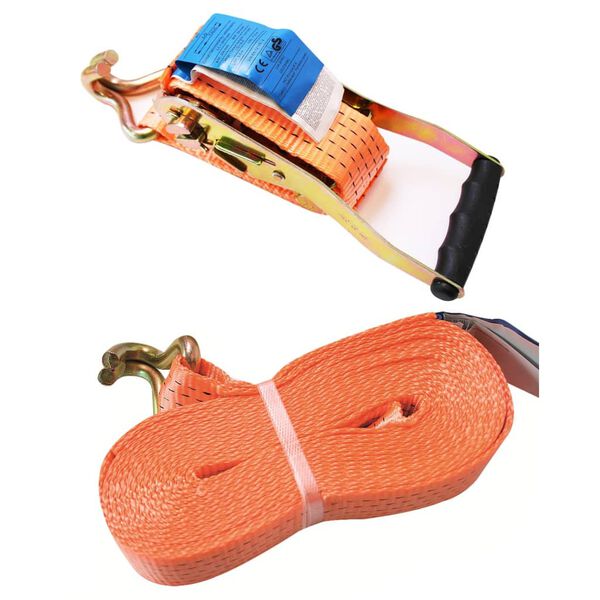 ProPlus Tie Down Strap with Ratchet + 2 Hooks 8 meter 5000kg