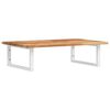 vidaXL Basin Shelf Wall Mounted Steel and Solid Wood Acacia