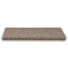 vidaXL Stair Mats Self-adhesive Sisal-Look 30 pcs 65x21x4 cm Dark Beige