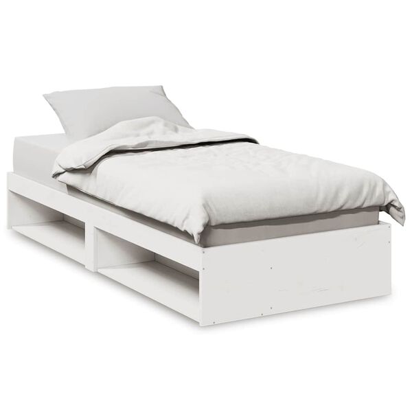 vidaXL Day Bed without Mattress White 90x190 cm Solid Wood Pine