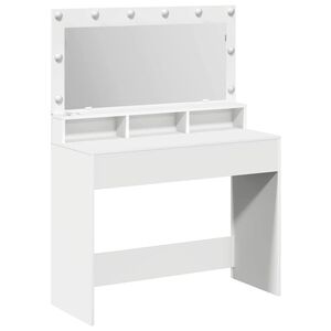 vidaXL Dressing Table White 100 x 41 x 135 cm Engineered Wood