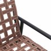 vidaXL Garden Chair Black 113 x 79 x 75cm Poly Rattan