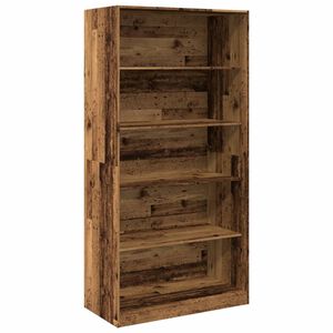 vidaXL Wardrobe Old Wood 100x50x200 cm Engineered Wood