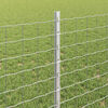 vidaXL Fence with Post Silver 0.8 x 10 m Steel