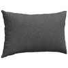 vidaXL Sofa Pillows 2 pcs Dark Grey 50 x 30 cm Corduroy Fabric