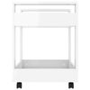 vidaXL Desk Trolley High Gloss White 60x45x60 cm Engineered Wood