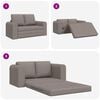 vidaXL Sofa Bed Taupe 148 x 71 x 83 cm Fabric