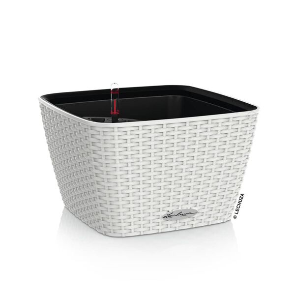 LECHUZA Planter BACINO Cottage ALL-IN-ONE 30x30 cm White