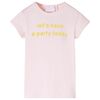 vidaXL Kids' T-shirt Soft Pink 140