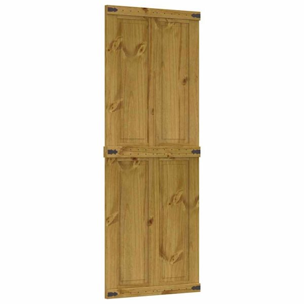 vidaXL Barn Door CORONA 80x210 cm Solid Wood Pine