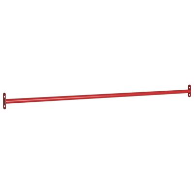 vidaXL Turning Bars 3 pcs 125 cm Steel Red