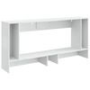vidaXL Console Table High Gloss White 155 x 29 x 74 cm Engineered Wood