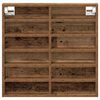 vidaXL Display Cabinet Old Wood 60 x 8.5 x 58 cm Engineered Wood
