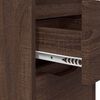 vidaXL Bedside Table Brown Oak 30.5 x 30 x 43 cm Engineered Wood