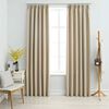 vidaXL Blackout Curtains with Hooks 2 pcs Beige 140x245 cm