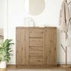 vidaXL Sideboard with Drawers Artisan Oak 100.5x35x98.5 cm Engineered Wood
