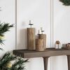 vidaXL Candle Holder 3 pcs Natural Solid Teak wood
