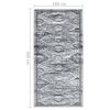 vidaXL Runner Rug BCF Oriental Grey 100x200 cm