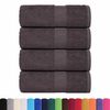 vidaXL Wash Towels "FROGN" 4 pcs Anthracite 30x30 cm 360 gsm