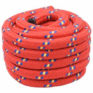 vidaXL Boat Rope 4 mm 25 m Red