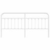 vidaXL Metal Headboard White 193 cm