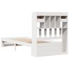 vidaXL Bookcase Bed without Mattress White 75x190cm Small Single Solid Wood Pine
