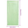 vidaXL Outdoor Chair Towels 2 pcs Green 130 x 60 cm