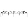 vidaXL Metal Bed Frame without Mattress Black 200x200cm