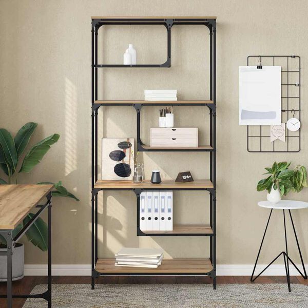 vidaXL Bookcase Artisan oak Engineered wood