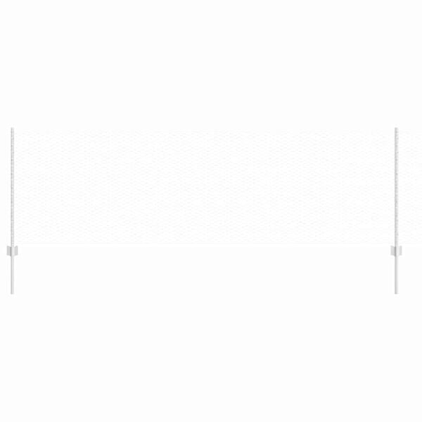 vidaXL Fence with Post Silver 0.8 x 10 m Steel