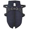 vidaXL Dog Coat Navy Blue L36