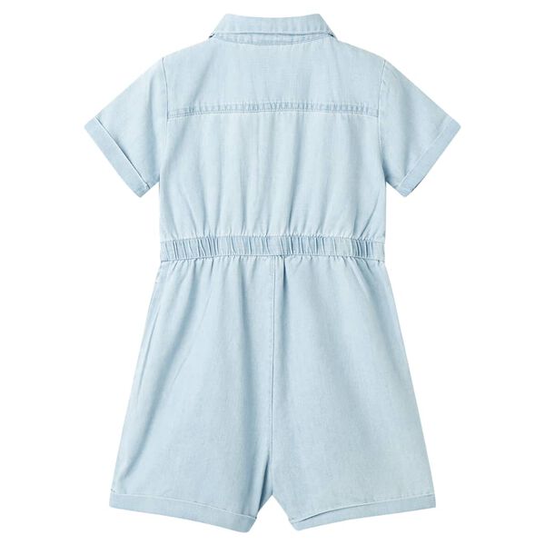 Kids' Onesie with Short Sleeves Soft Blue 116