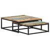 vidaXL Nesting Coffee Tables 2 pcs Solid Reclaimed Wood