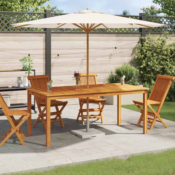 vidaXL Garden Dining Table 180x90x75 cm Solid Wood Acacia