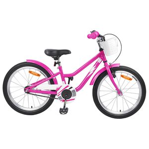 vidaXL Kids Bike 18'' for 5-7 Years Old Dark Pink