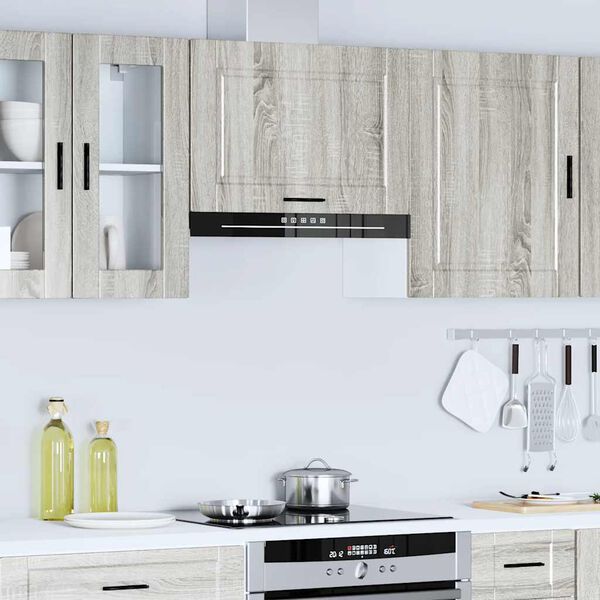 vidaXL Kitchen Wall Cabinet Porto Grey Sonoma Engineered Wood