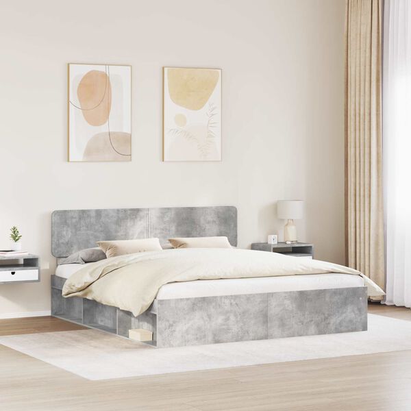 vidaXL Bed Frame with Headboard Concerte 180 x 200 cm Solid Pine Wood