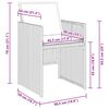 vidaXL Garden Dining Set 5 pcs Brown Poly Rattan