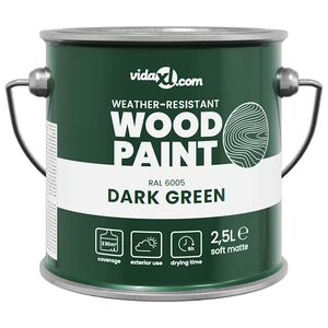 vidaXL Wood Paint Green 16.5 x 16.5 x 16 cm Wall Print