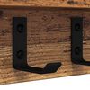 vidaXL Wall-Mounted Coat Rack with Shelf Old wood 80 x 10.5 x 10.5 cm