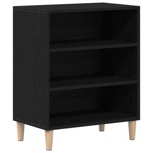 vidaXL Sideboard Black Oak 57 x 35 x 70 cm Engineered Wood