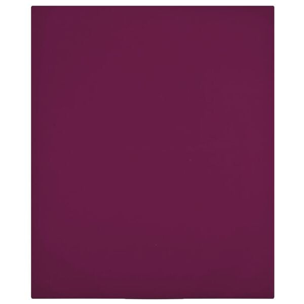 vidaXL Jersey Fitted Sheets 2 pcs Bordeaux 180x200 cm Cotton