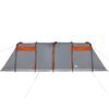 vidaXL Family Tent Tunnel 8-Person Grey and Orange Waterproof