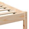 vidaXL Bed Frame with Headboard Brown 90 x 190 cm Solid Pine Wood