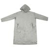vidaXL Blanket Hoodie Grey S Flannel