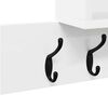 vidaXL Wall-Mounted Coat Rack White 100 x 12 x 43.5 cm Engineered wood