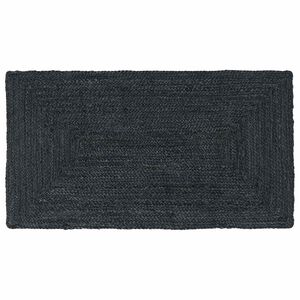 vidaXL Area Rug Dark Grey 60 x 110 cm Jute