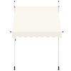 vidaXL Manual Retractable Awning 200 cm Cream